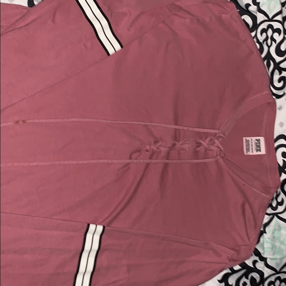 PINK oversized campus long sleeve